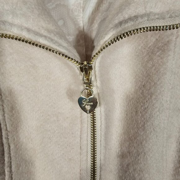 Guess pale pink zippered peacoat. Size M - Picture 3 of 5